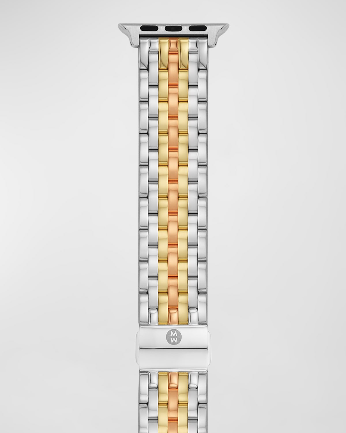 MICHELE Apple Watch 7-Link Bracelet Strap in Tri-Tone