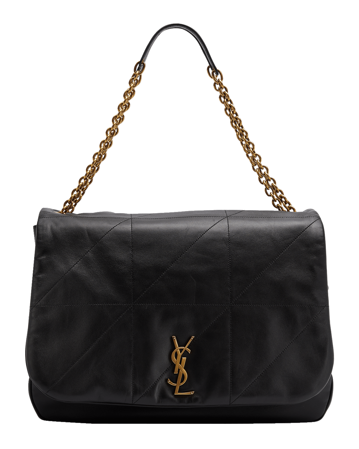 Saint Laurent Jamie 4.3 Maxi YSL Shoulder Bag in Smooth Leather