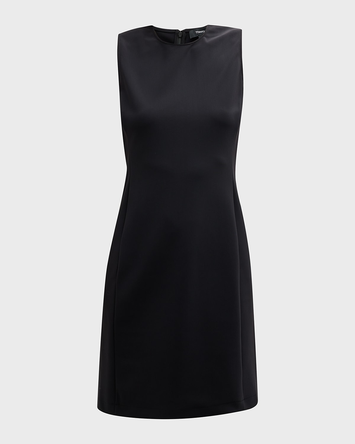 Theory Sleeveless Fitted Mini Dress Precision Ponte