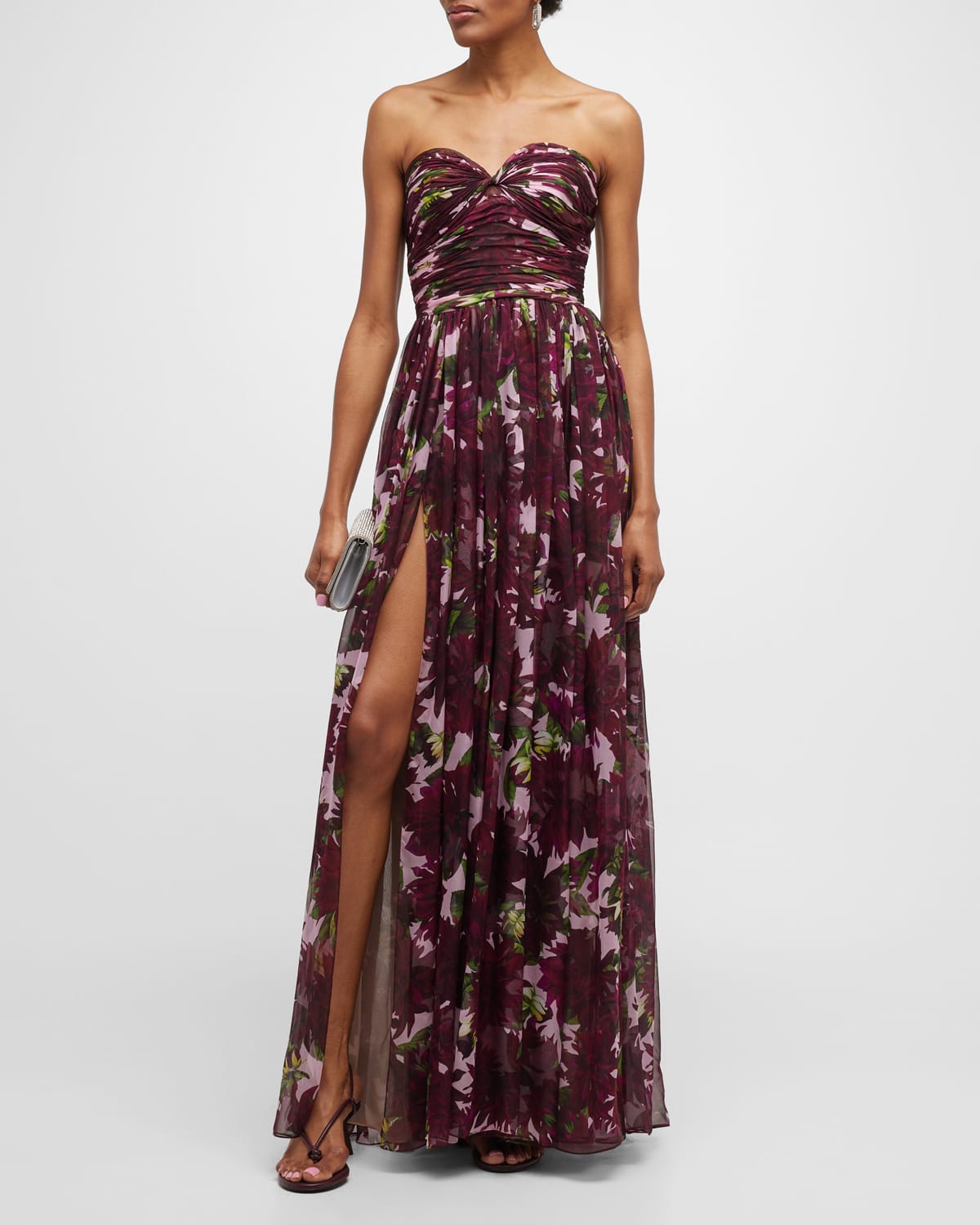 Silk Chiffon Gown Neiman Marcus