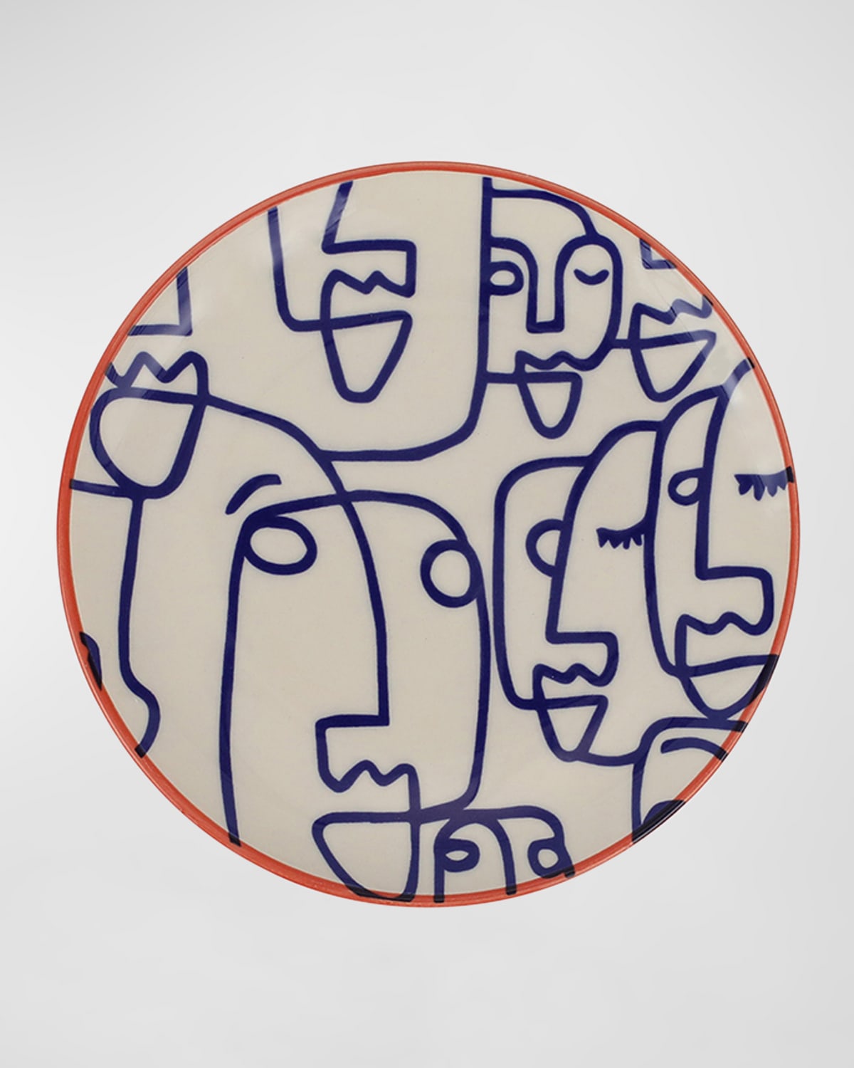 Vietri Moda Faces Cocktail Plate