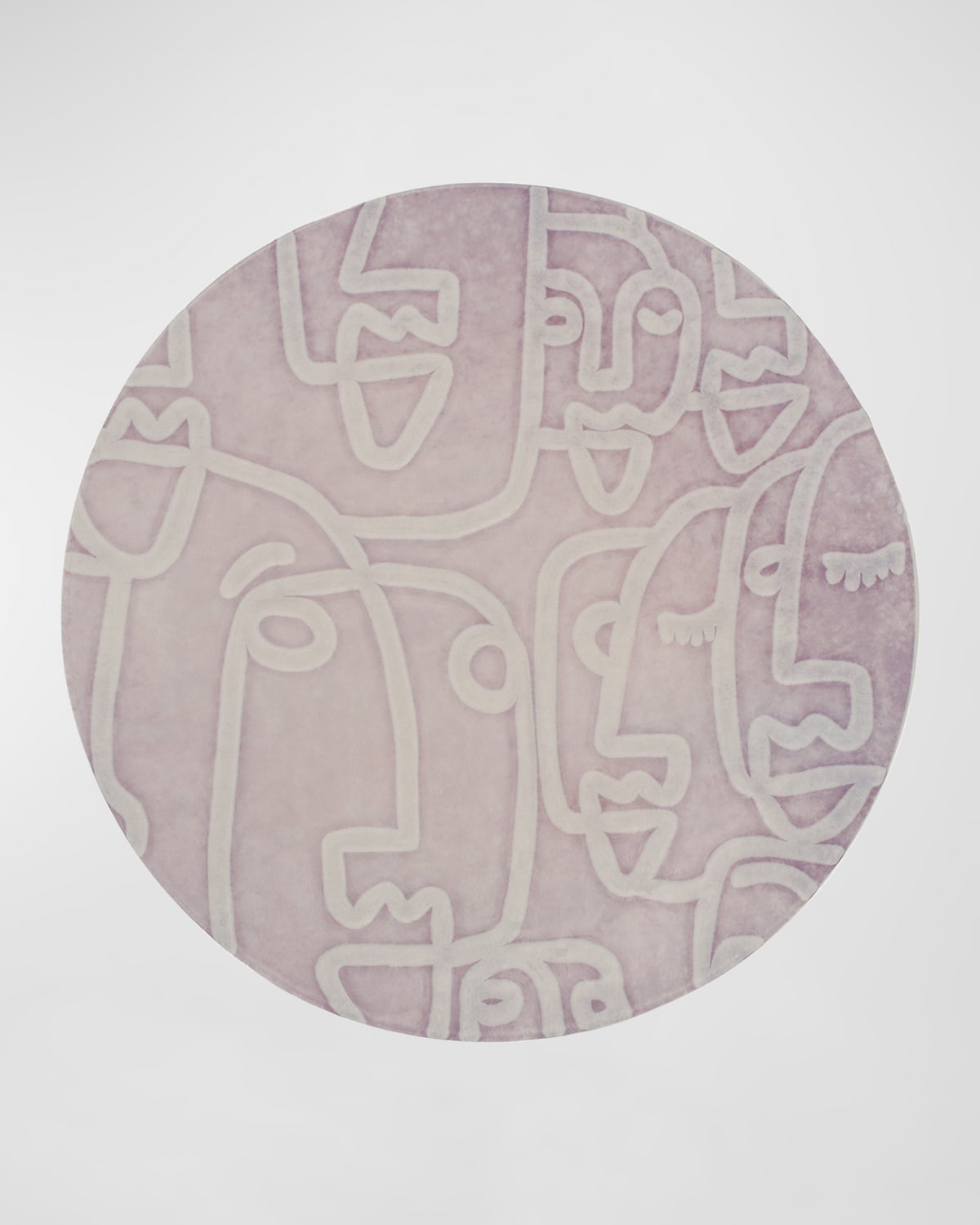 Vietri Moda Faces Round Platter