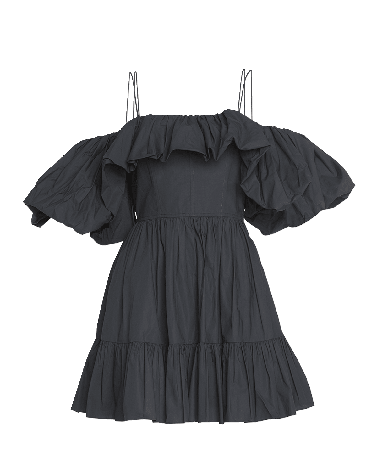 Ulla Johnson Lila Off-the-Shoulder Cotton Poplin Mini Dress