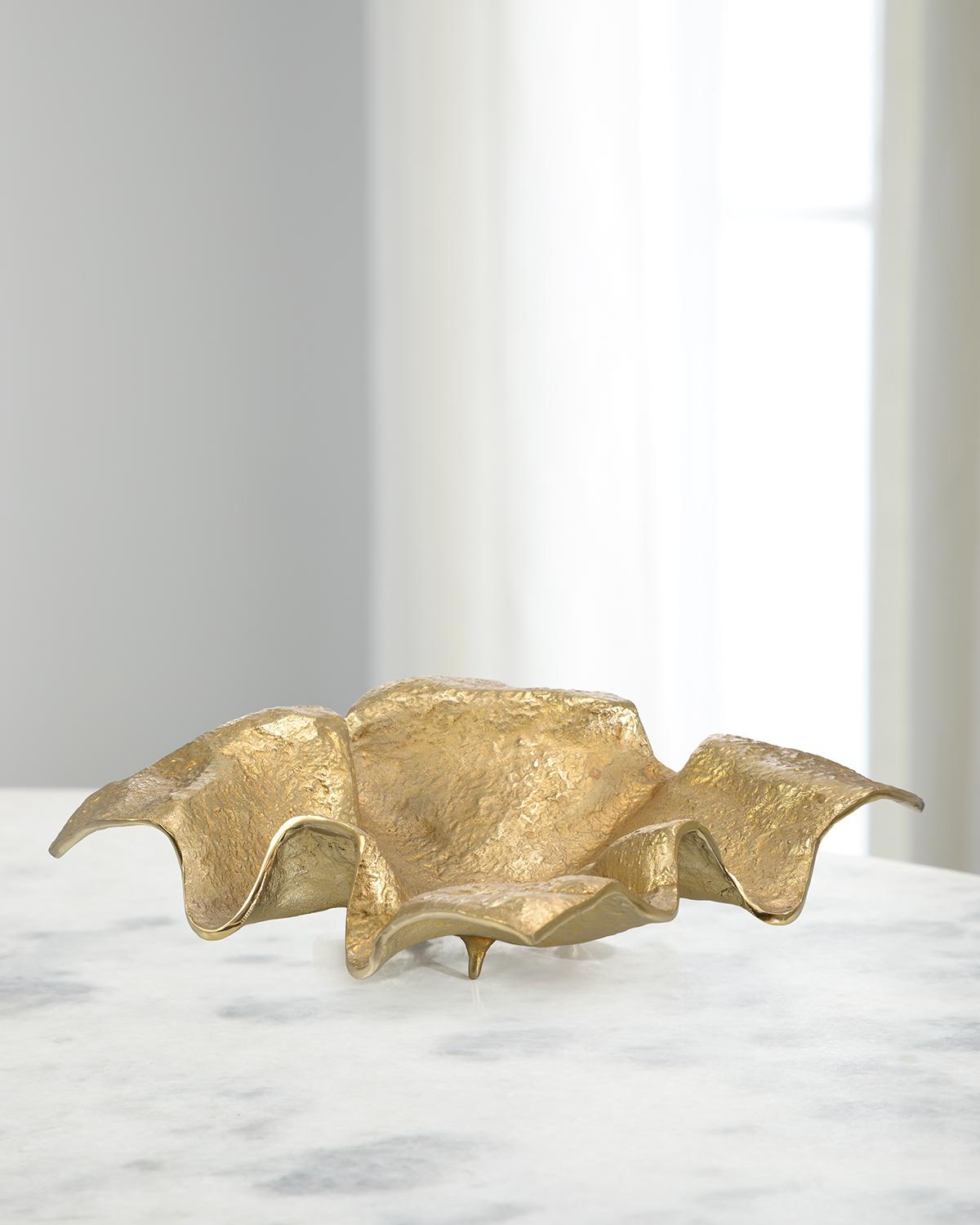 John-Richard JRA-13260 Draped Fabric 28 X 8.5 inch Bowl, Square