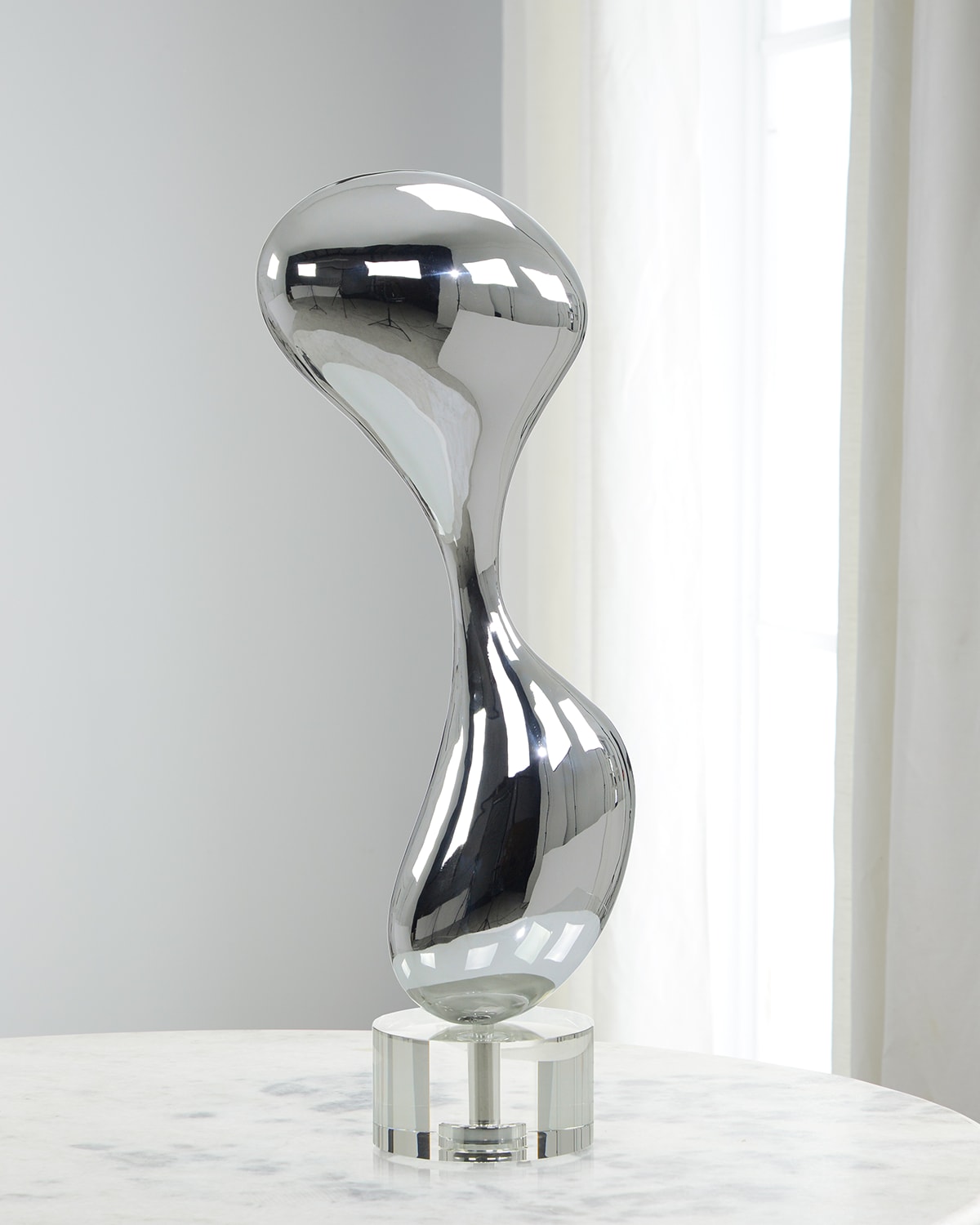John-Richard Collection Mirror Chrome Stainless Steel Abstract Sculpture | Thumbnail 3 John-Richard Collection Mirror Chrome Stainless Steel Abstract Sculpture | Thumbnail 3