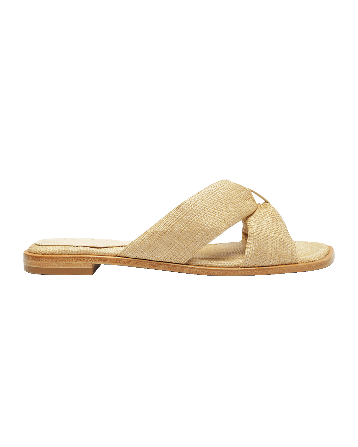 Schutz Fairy Crisscross Flat Slide Sandals