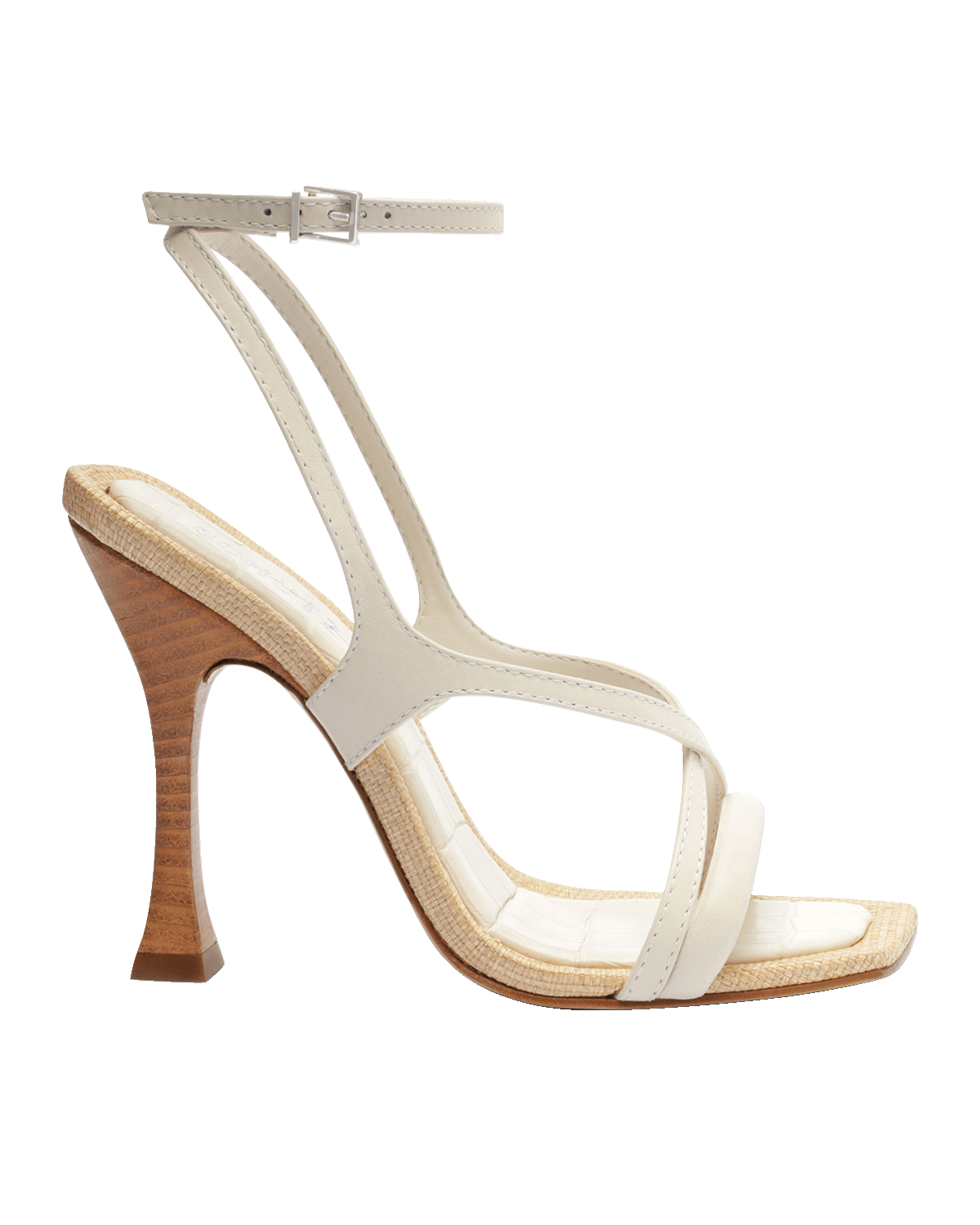 Stuart Weitzman Nudistsong Patent Ankle-Wrap High-Heel Sandals | Neiman ...