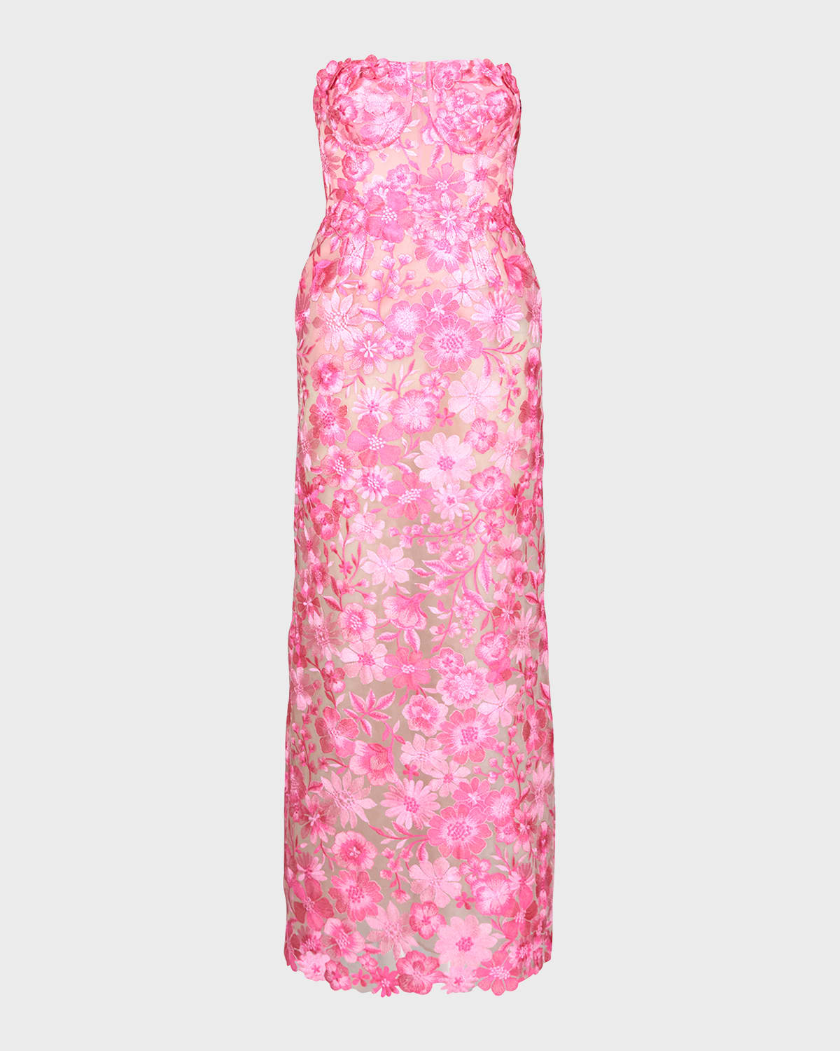 Strapless Floral Dress Neiman Marcus