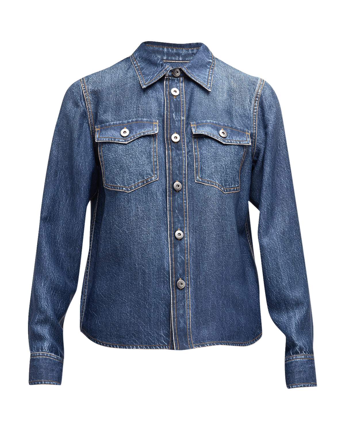 Bottega Veneta Denim Collared Shirt