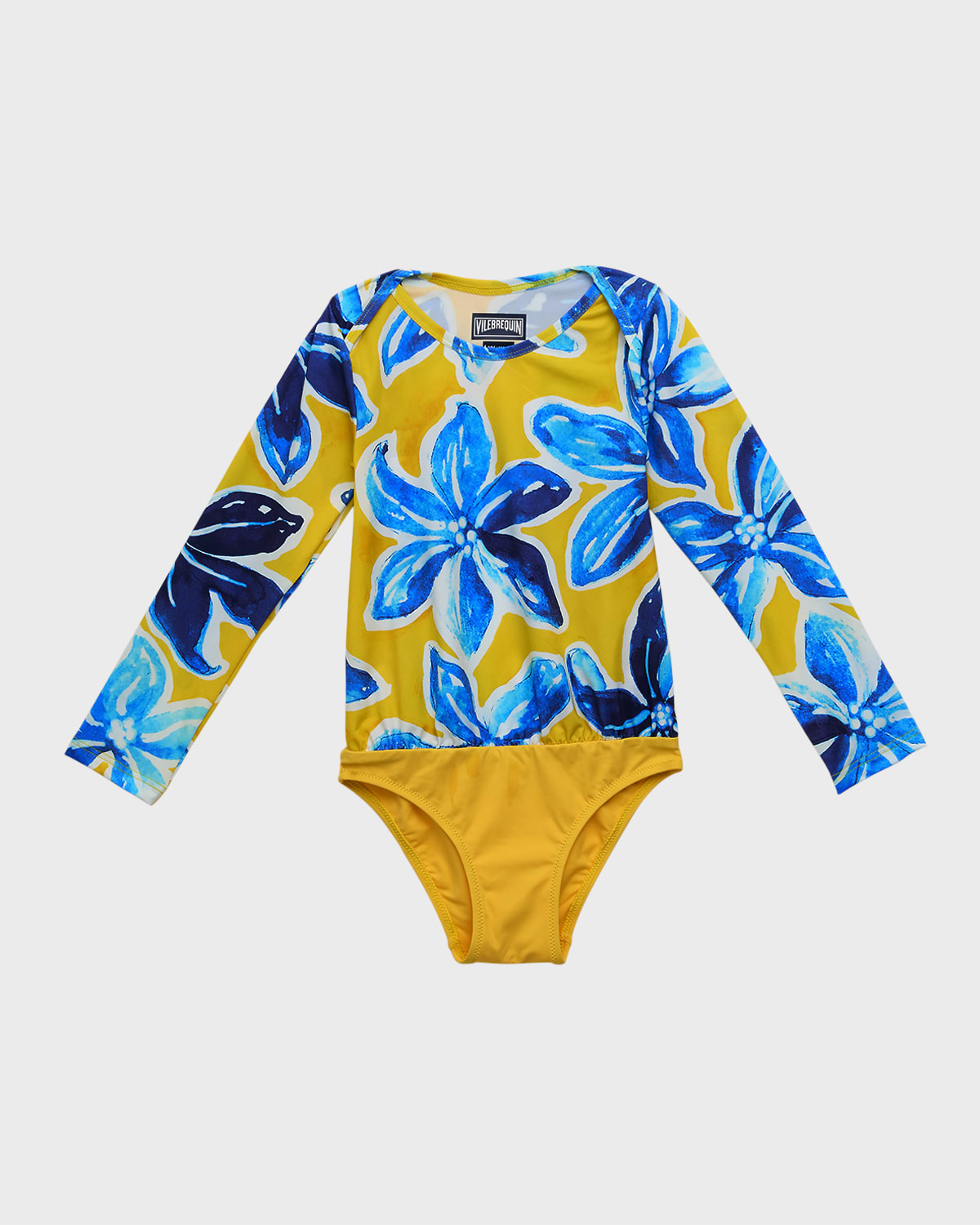 Vilebrequin Girl's Macro Raiat-Print Rash Guard, Size 2-6