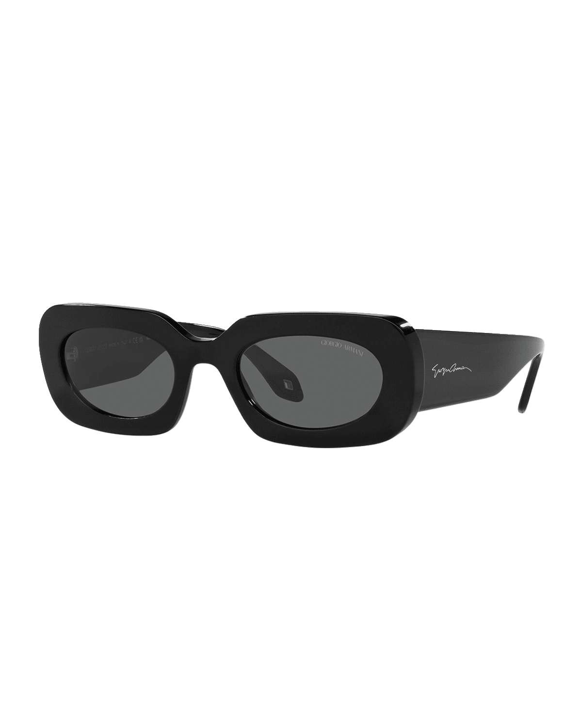 Giorgio Armani Logo Acetate Rectangle Sunglasses