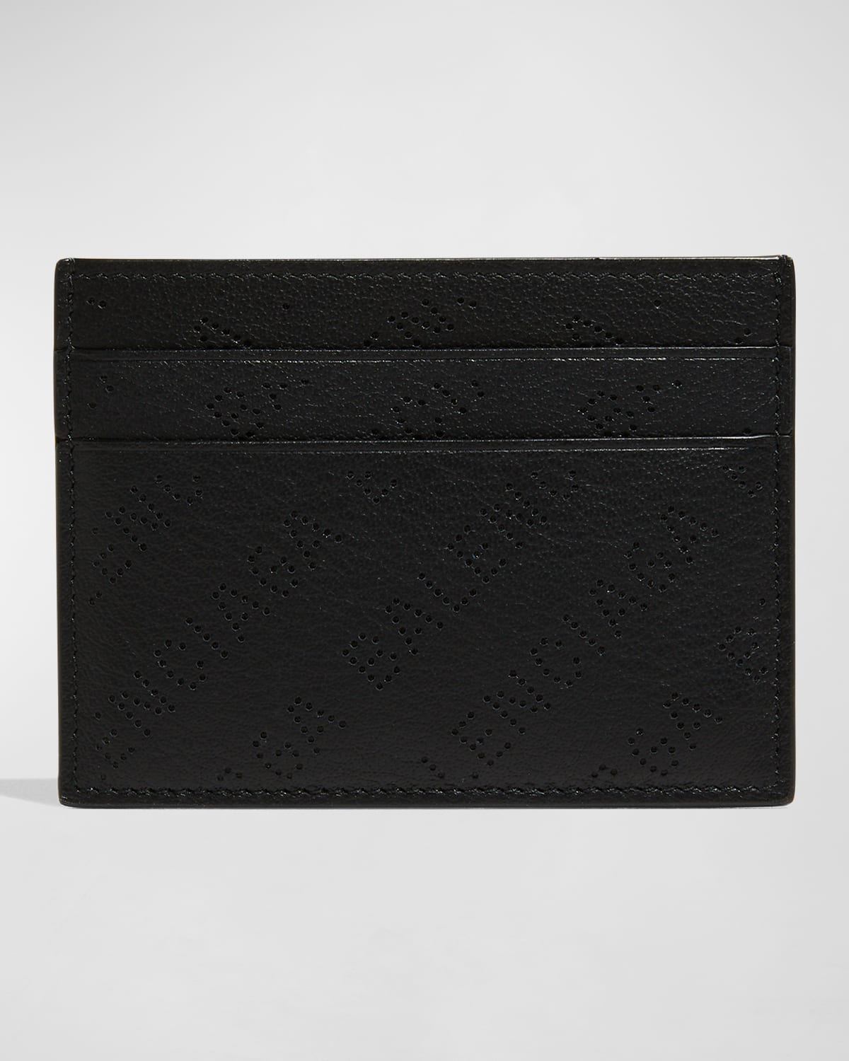 Saint Laurent Crocodile-Embossed Card Holder - Black for Men