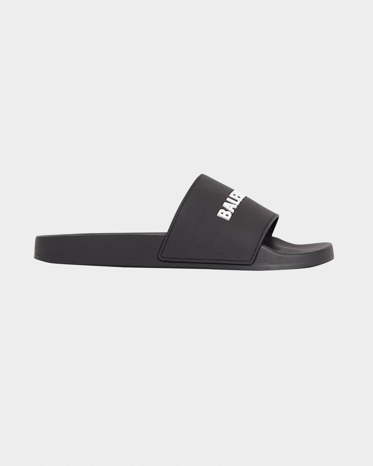 Balenciaga Men 's Logo Pool Slide Sandals