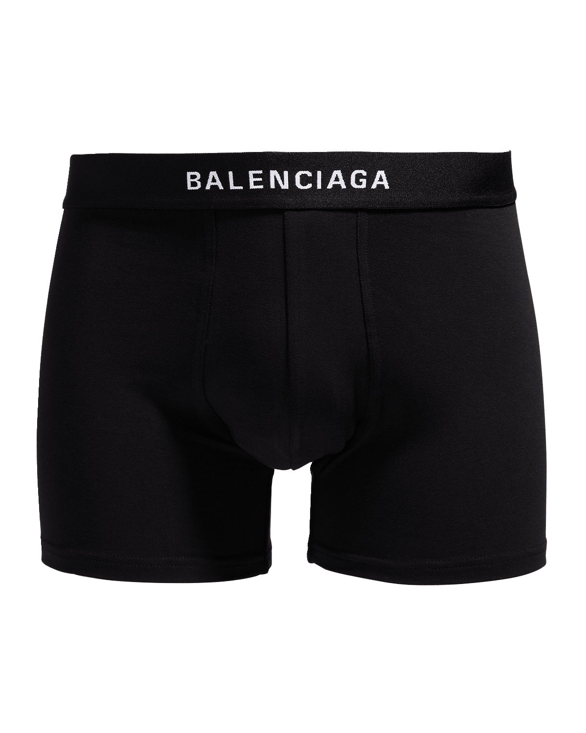 Balenciaga Men's Cotton-Stretch Logo Boxer Briefs