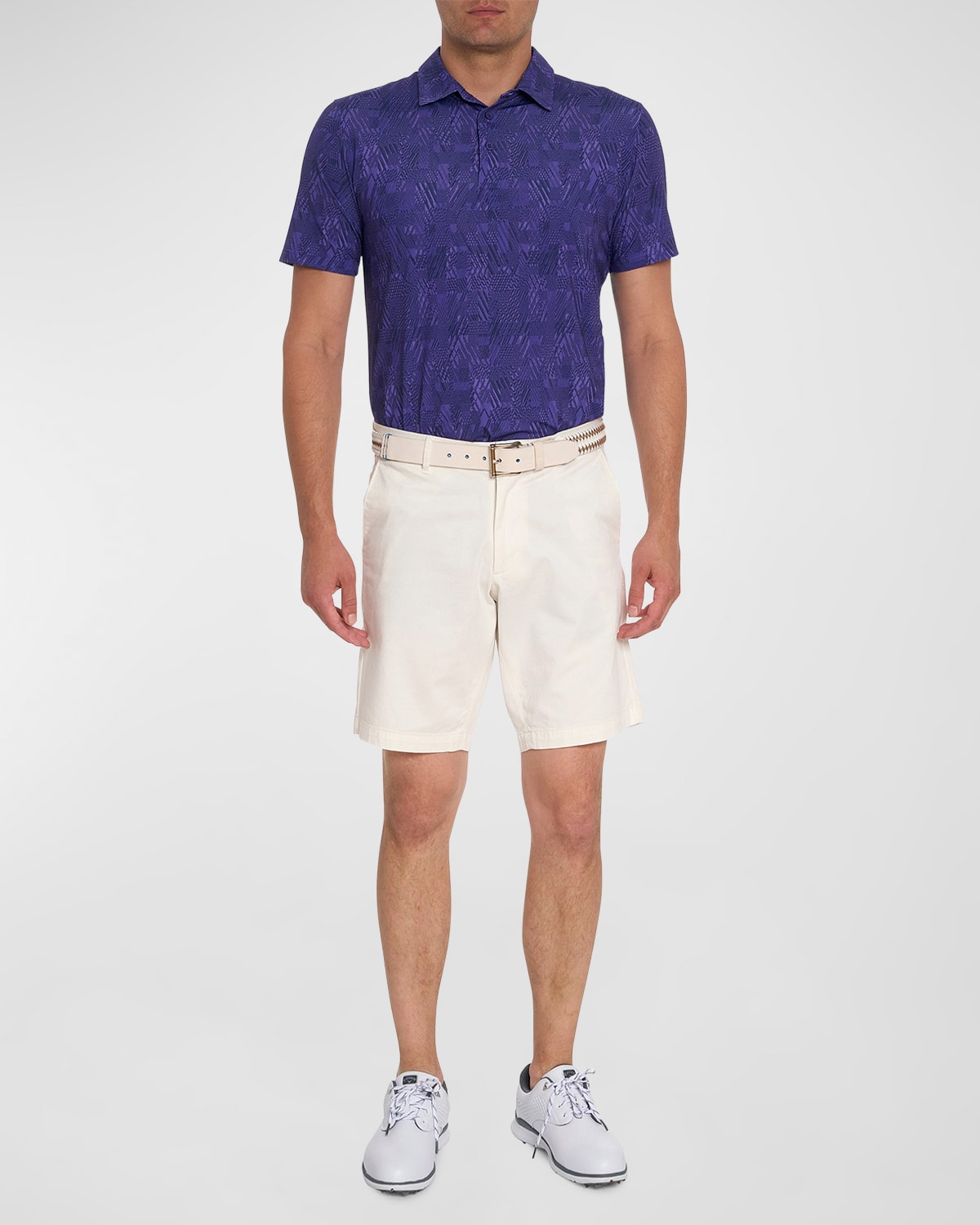 Robert Graham Men's Beauford Stretch Knit Polo Shirt