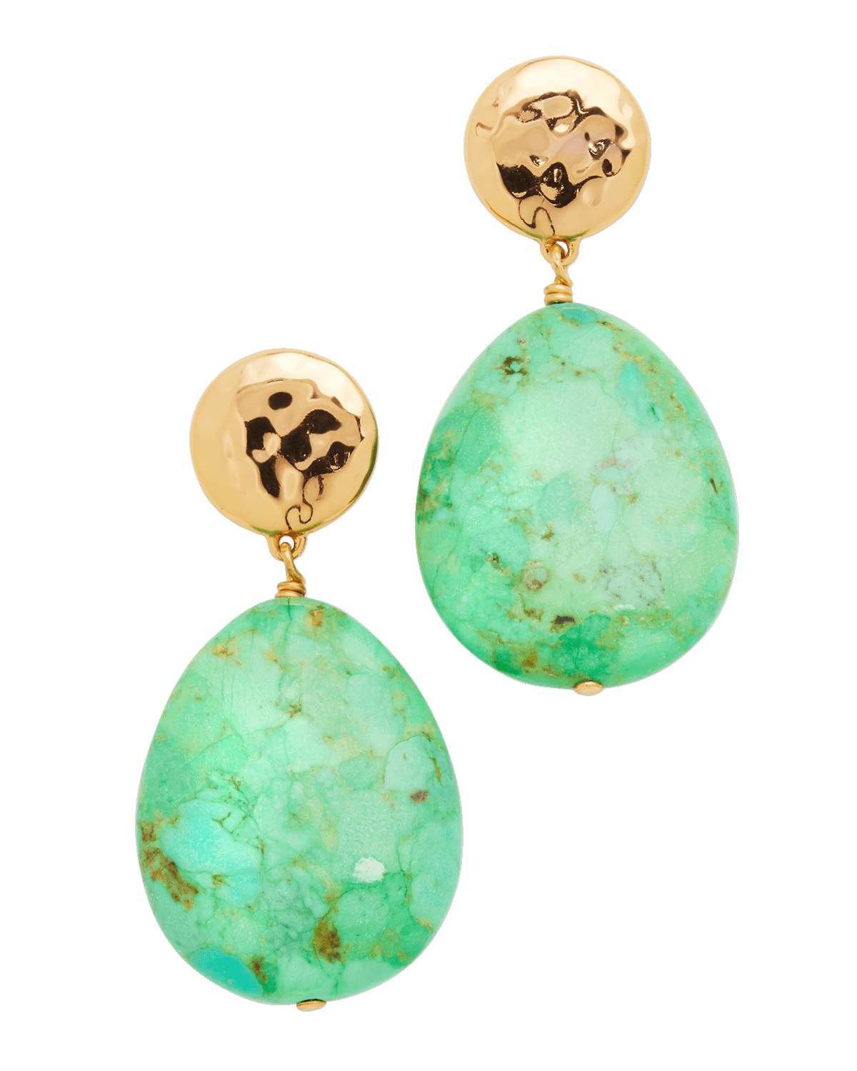NEST Jewelry Green Turquoise Teardrop Earrings