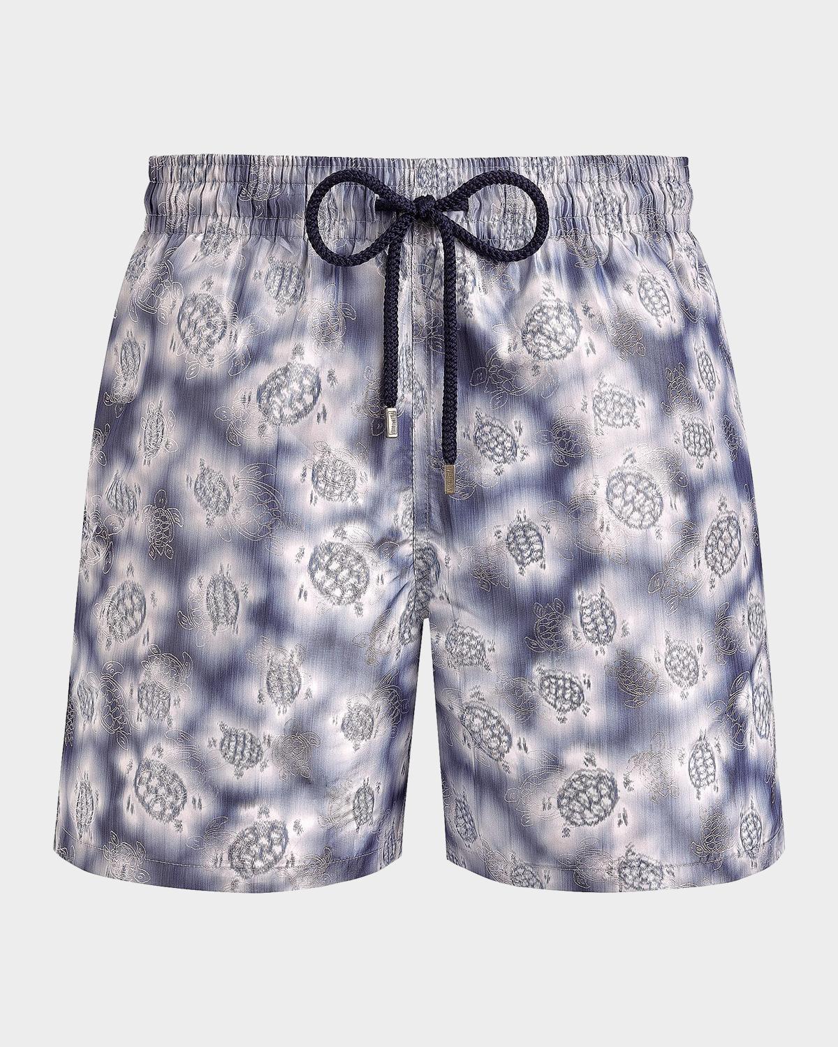 Vilebrequin Men's Ronde Des Tortures Patterned Swim Trunks