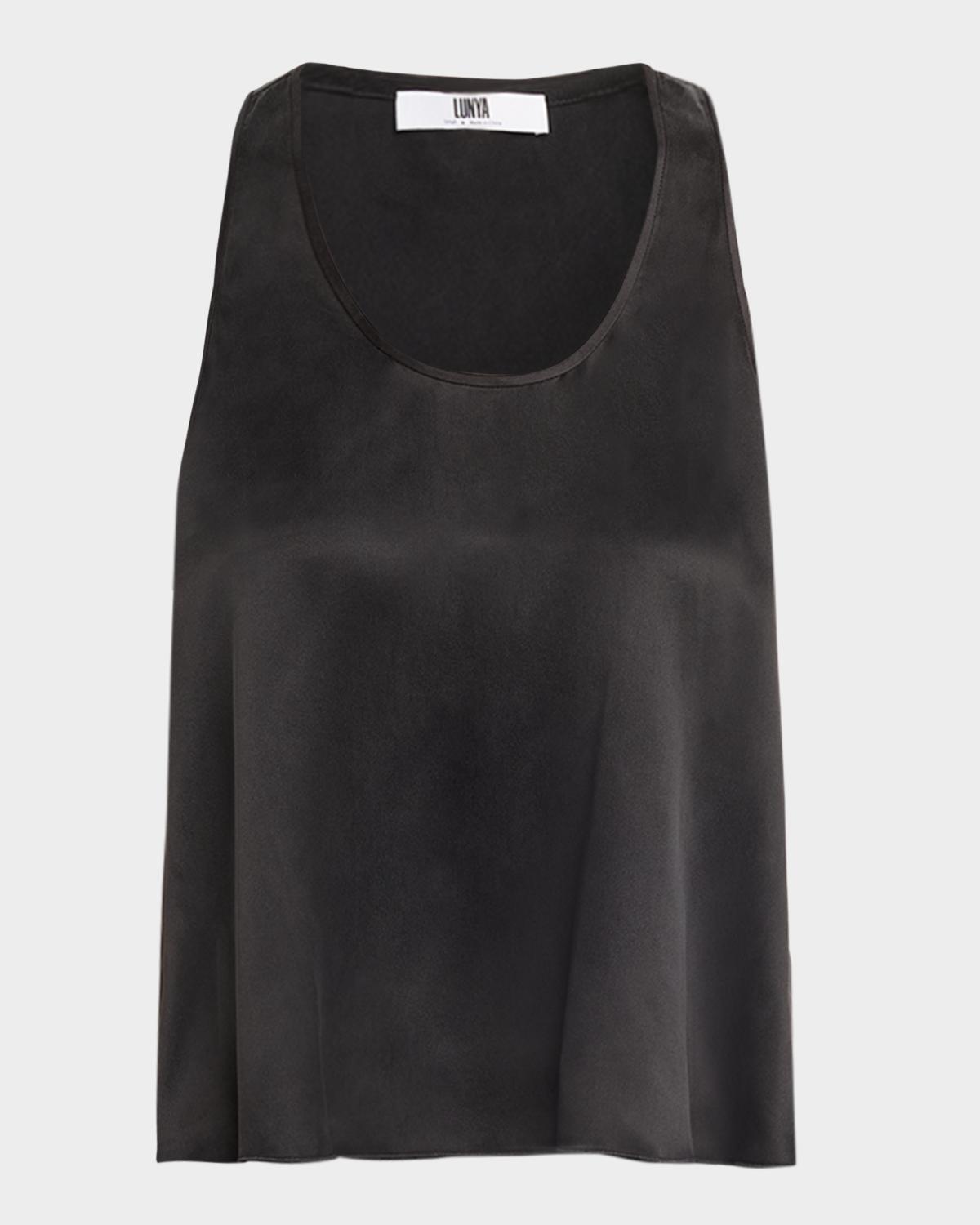 Lunya Tulip-Back Washable Silk Tank & Shorts Set