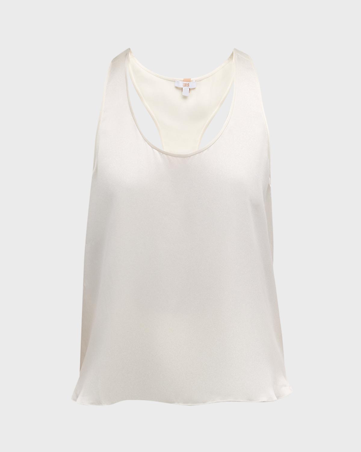 Lunya Tulip-Back Washable Silk Tank & Shorts Set