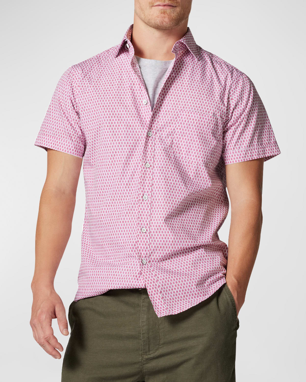 Rodd & Gunn Men's Rosebank Poplin Short-Sleeve Shirt