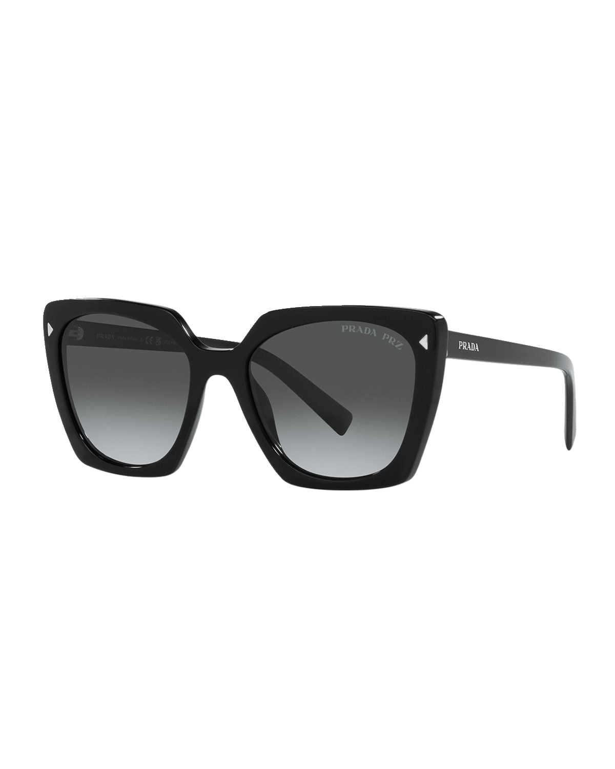 Prada Geometric Rectangle Acetate Sunglasses | Neiman Marcus