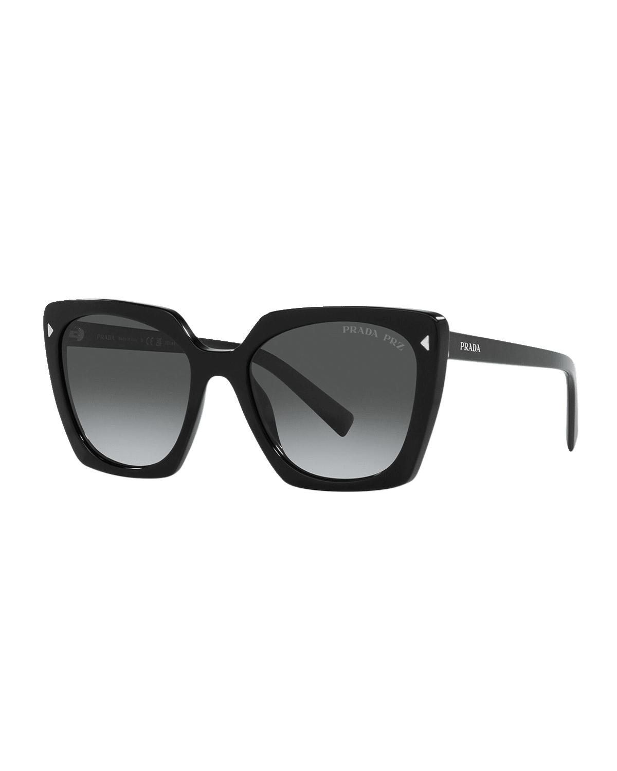 Prada Geometric Rectangle Acetate Sunglasses Neiman Marcus
