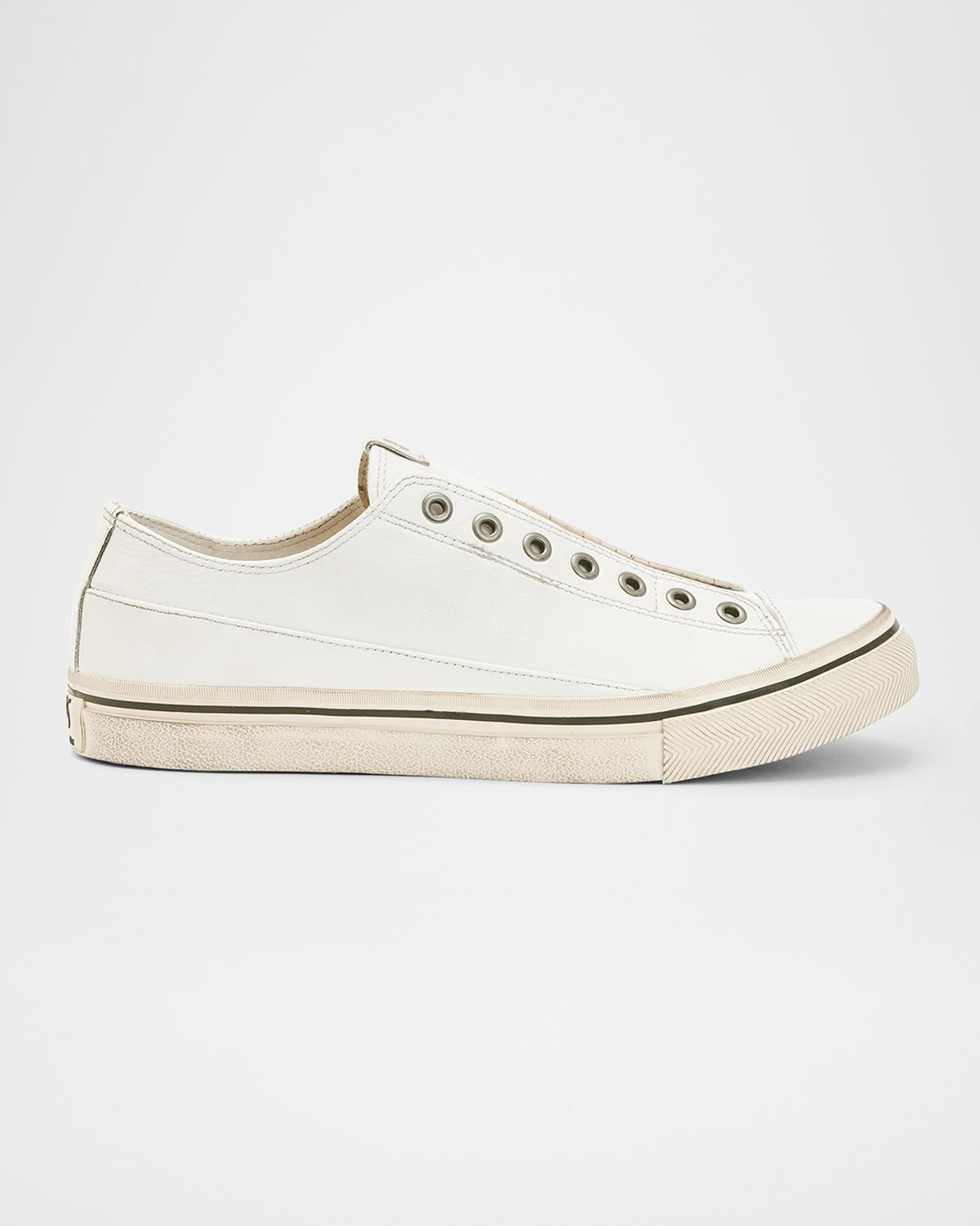 John Varvatos Men's Vulc Laceless Low Top Leather Shoes