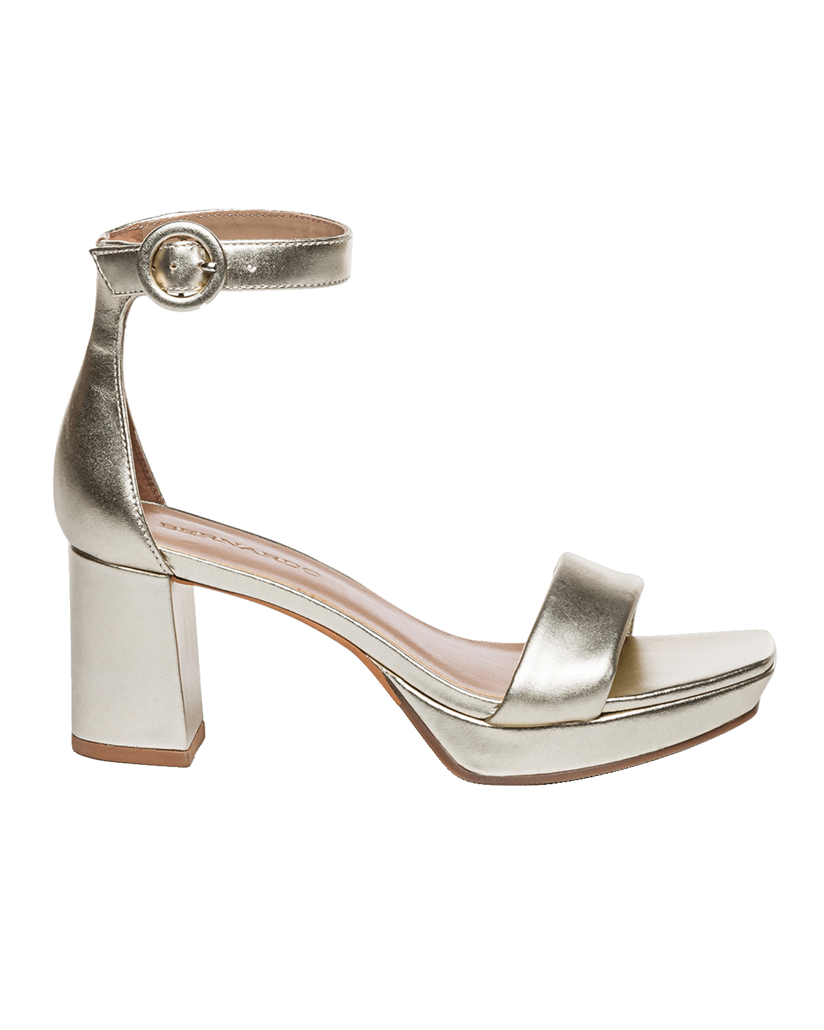 Bernardo Carla Metallic Ankle-Strap Sandals