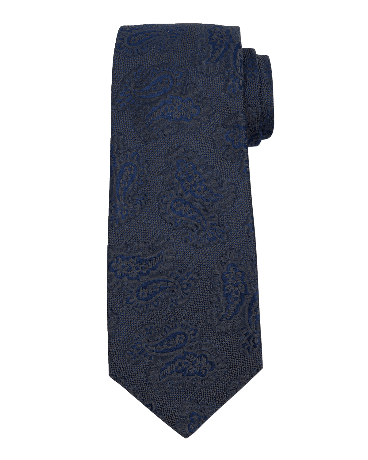 Kiton Men's Tonal Paisley Silk Tie