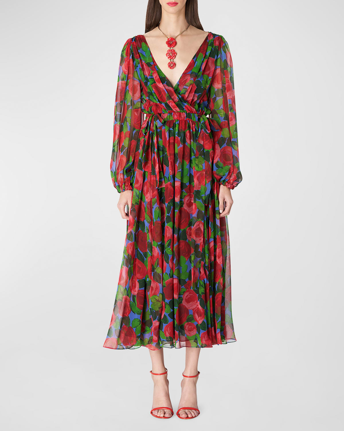 Silk Wrap Dress | Neiman Marcus