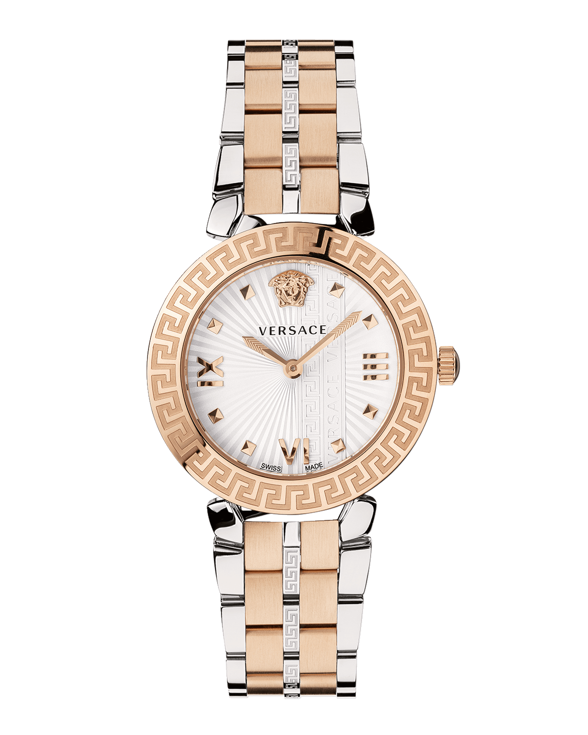 Versace 38mm Medusa Infinite Watch with Bracelet Strap, Two Tone