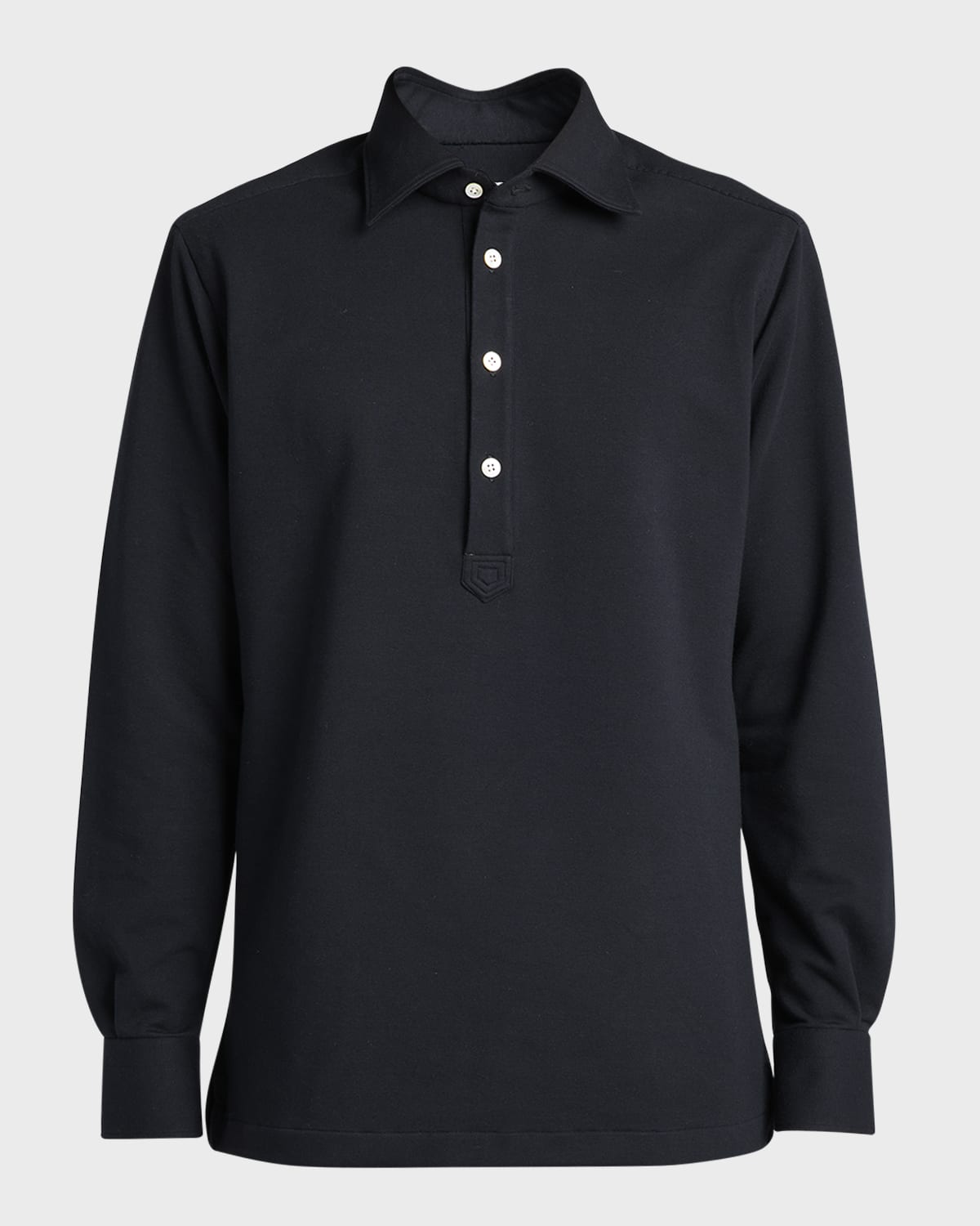 Kiton Men's Cotton-Stretch Polo Shirt