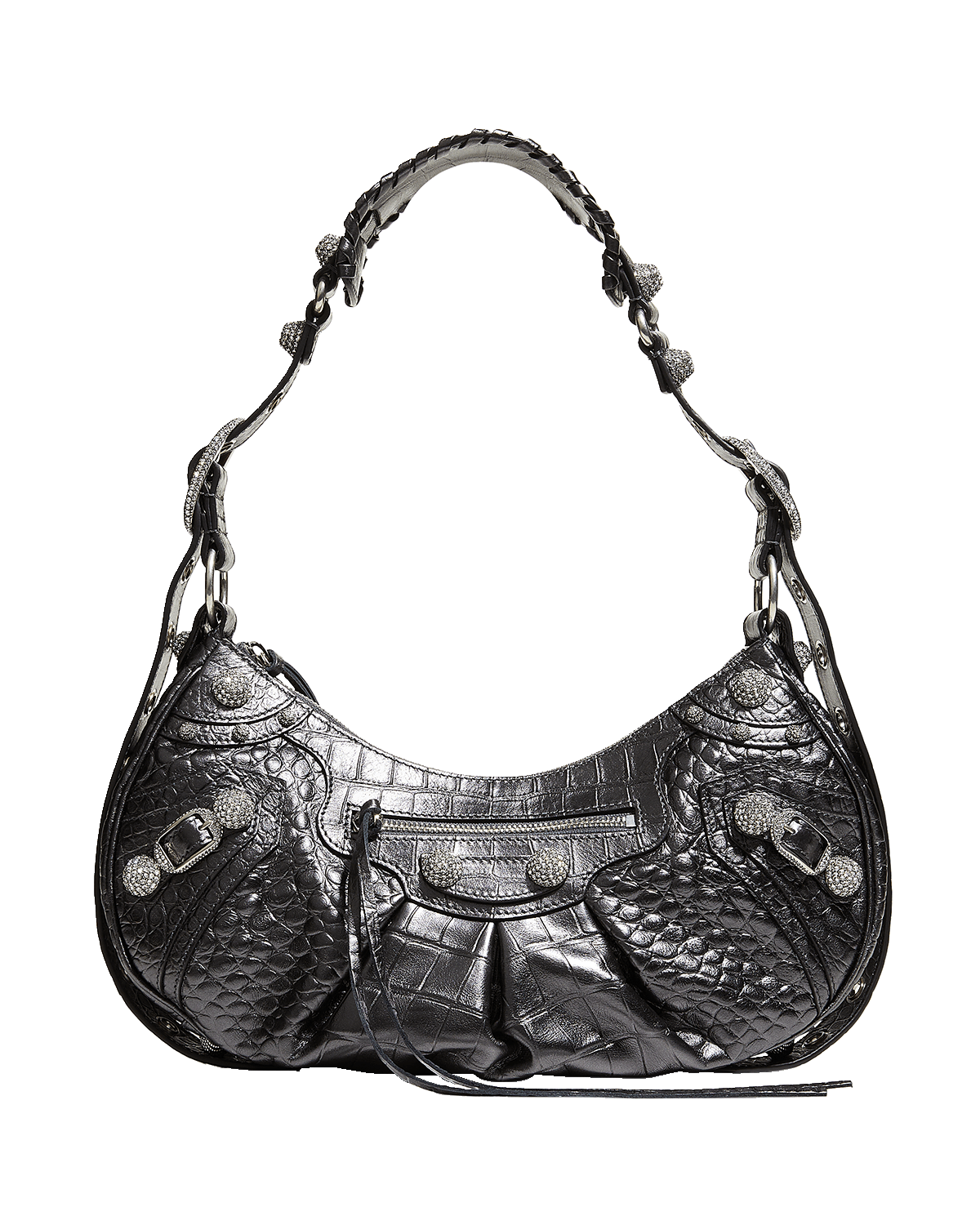 Balenciaga Le Cagole Mini Metallic Crossbody Bag | Neiman Marcus