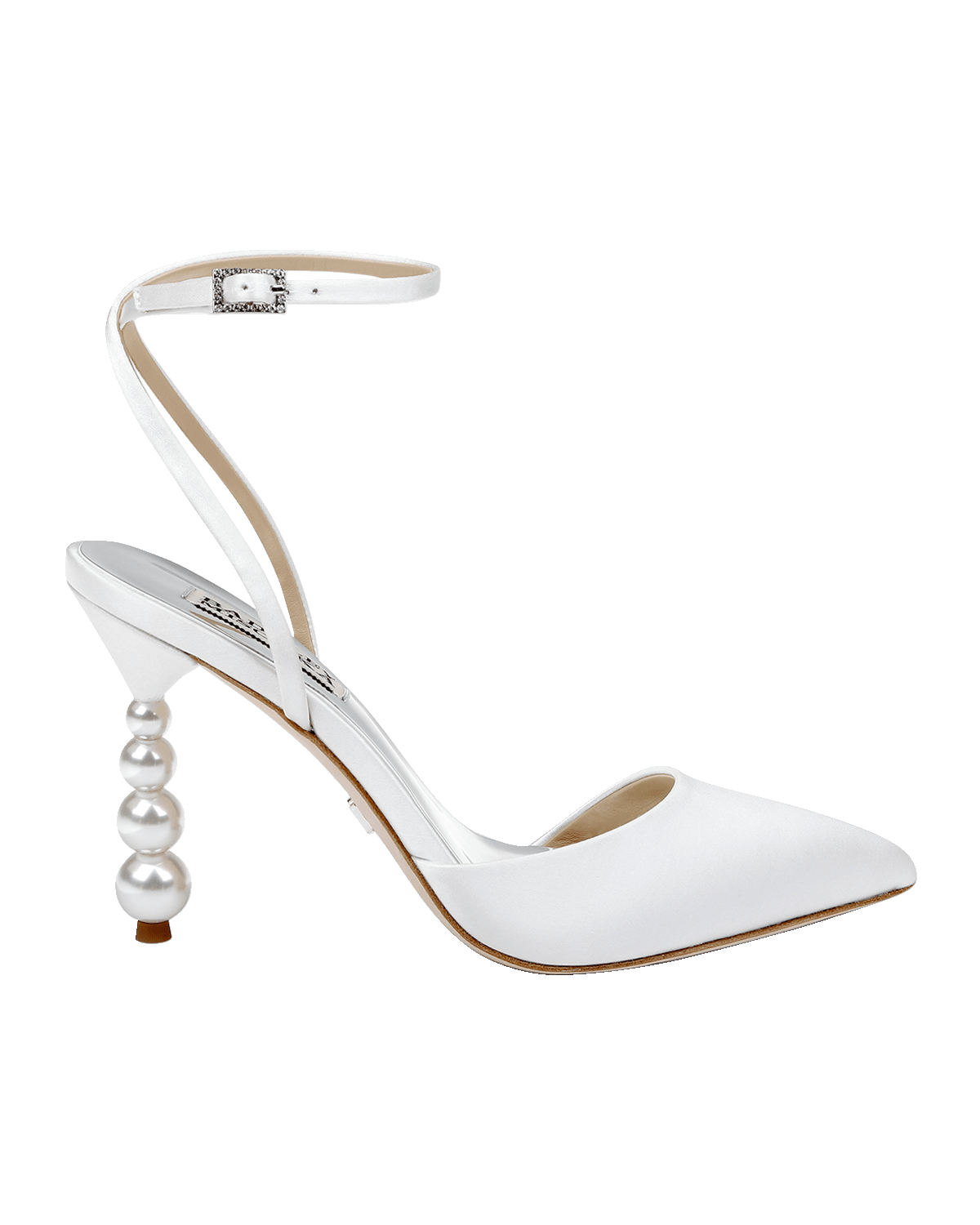 Badgley Mischka Indie Satin Ankle-Strap Cocktail Pumps