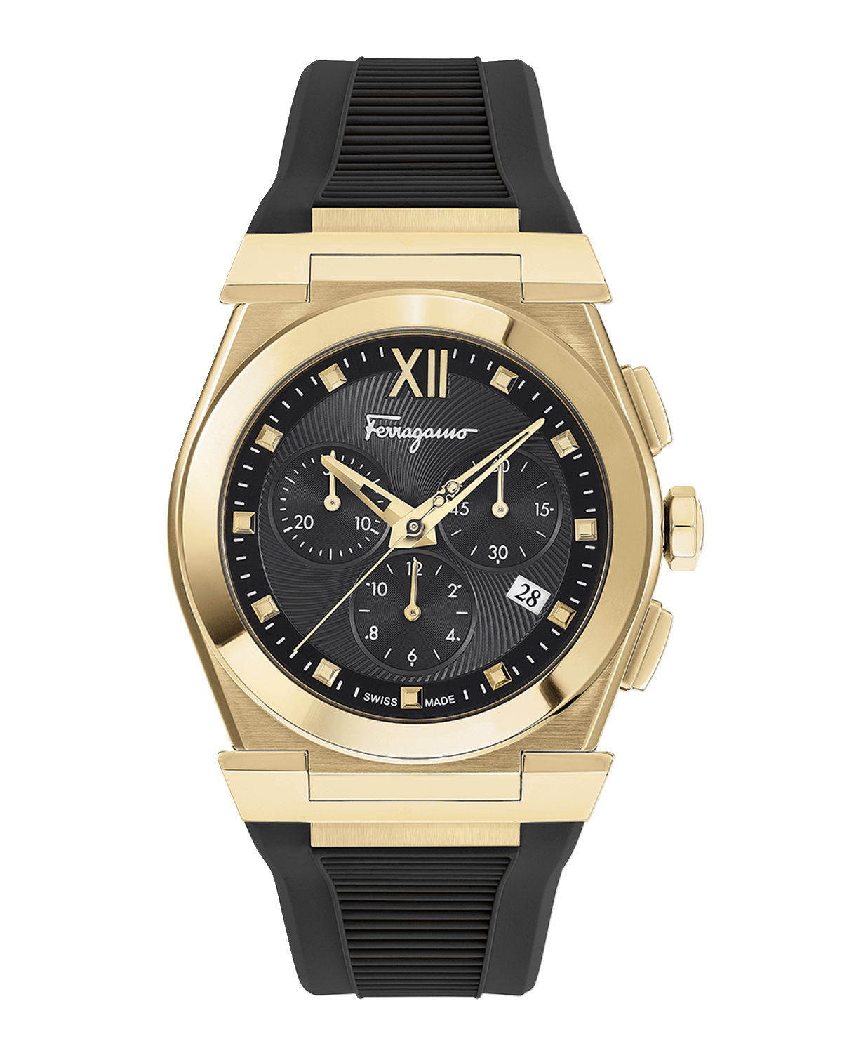 Versace 38mm Greca Logo Watch with Bracelet Strap, Gold Plated Neiman