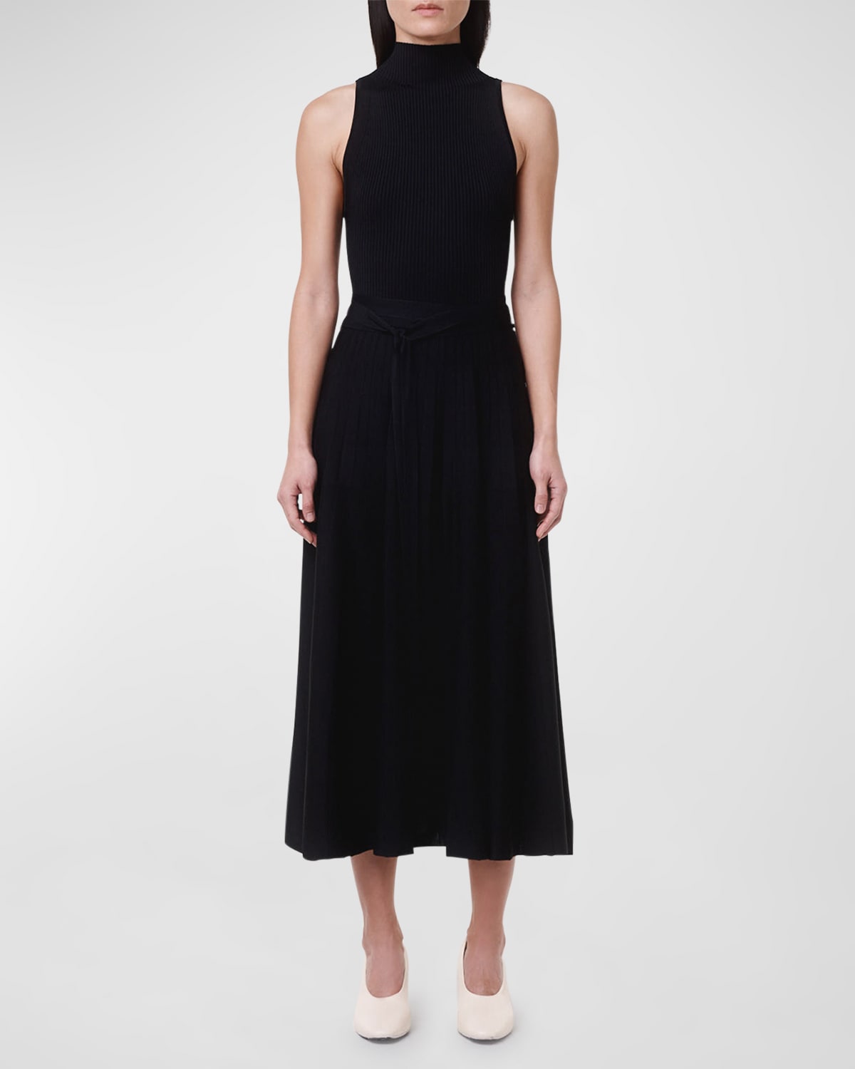 Mock Neck Dress Neiman Marcus