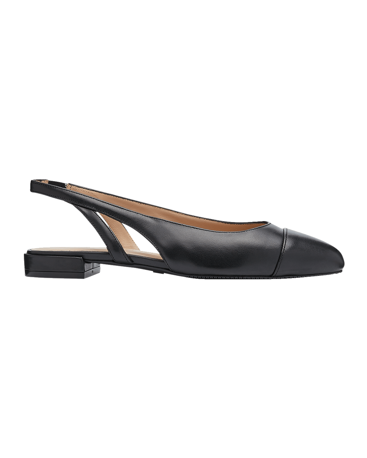 Stuart Weitzman Calfskin Slingback Ballerina Flats