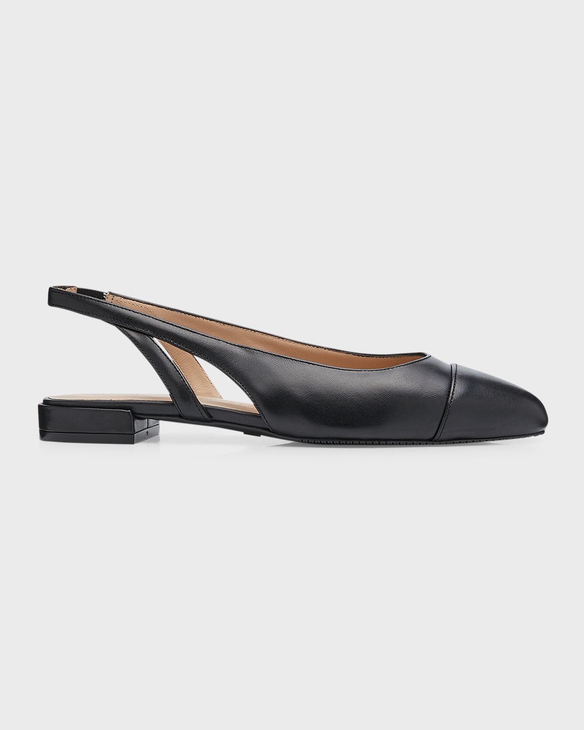 Stuart Weitzman Calfskin Slingback Ballerina Flats