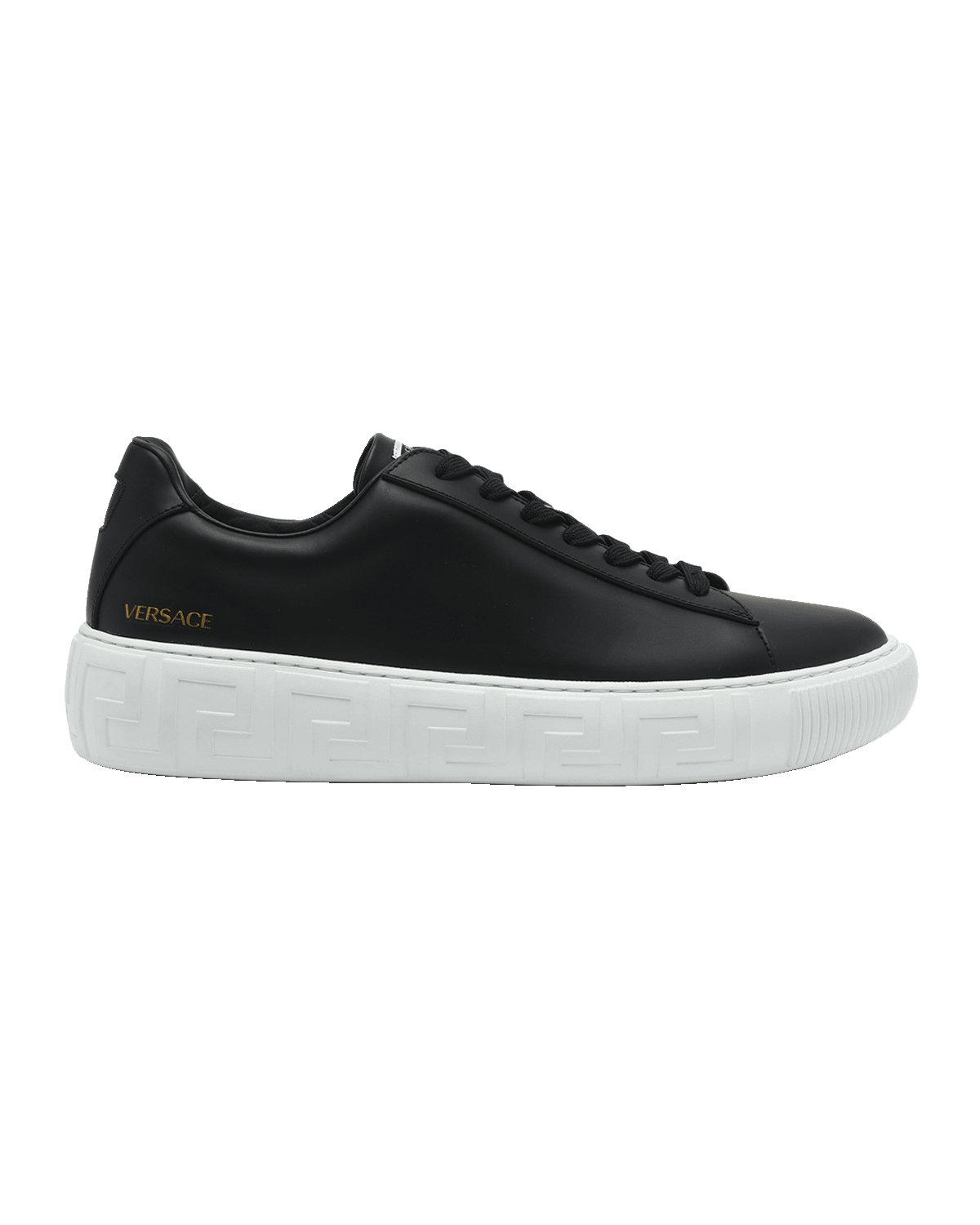 Versace Men's Greca Leather Low-Top Sneakers