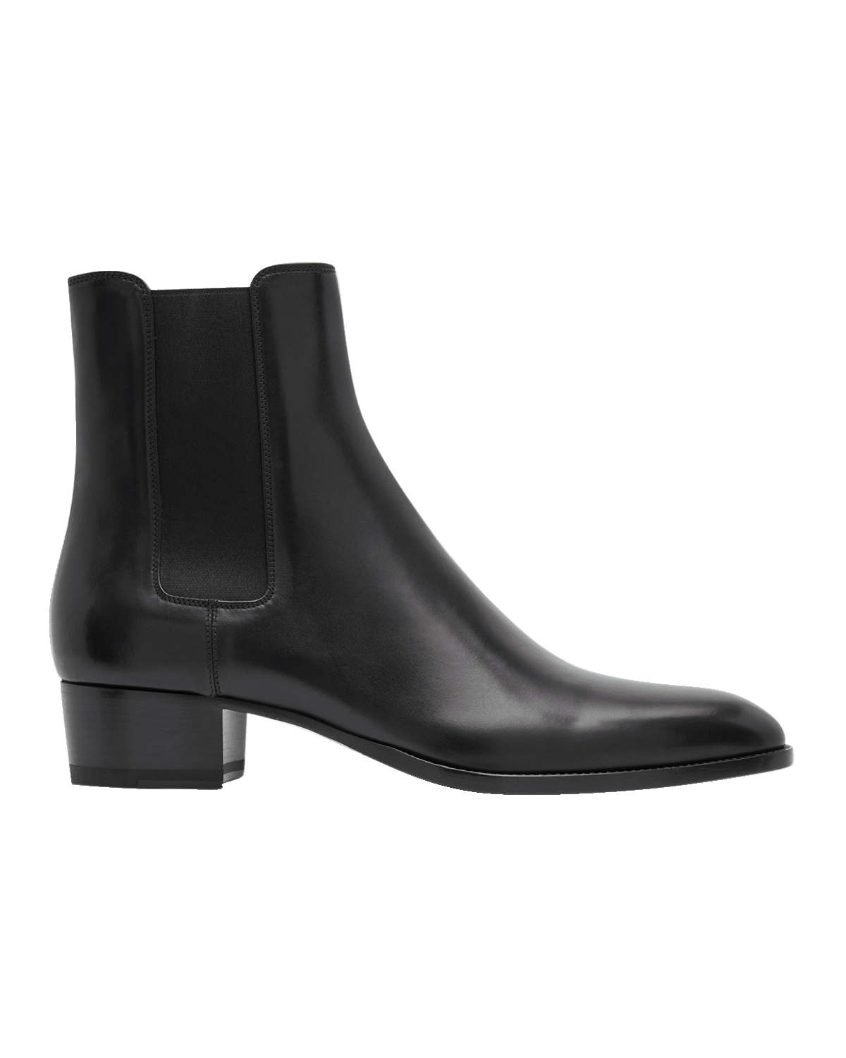 Saint Laurent Men's Wyatt 40 Leather Chelsea Boots