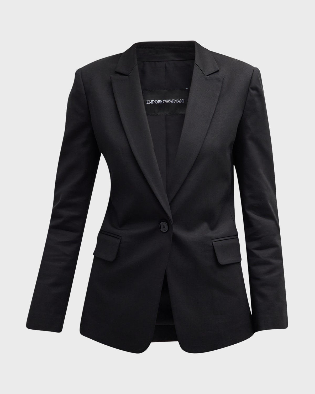 Emporio Armani Single-Button Stretch Blazer