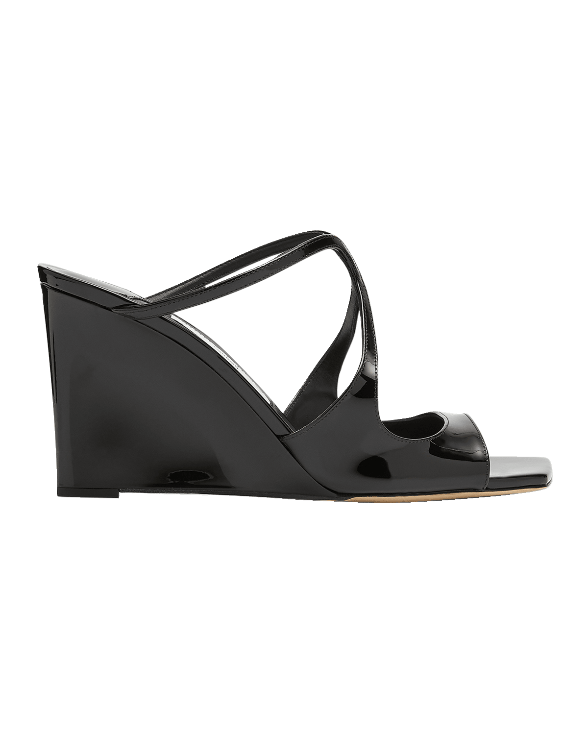 Jimmy Choo Anise Patent Leather Wedge Sandals