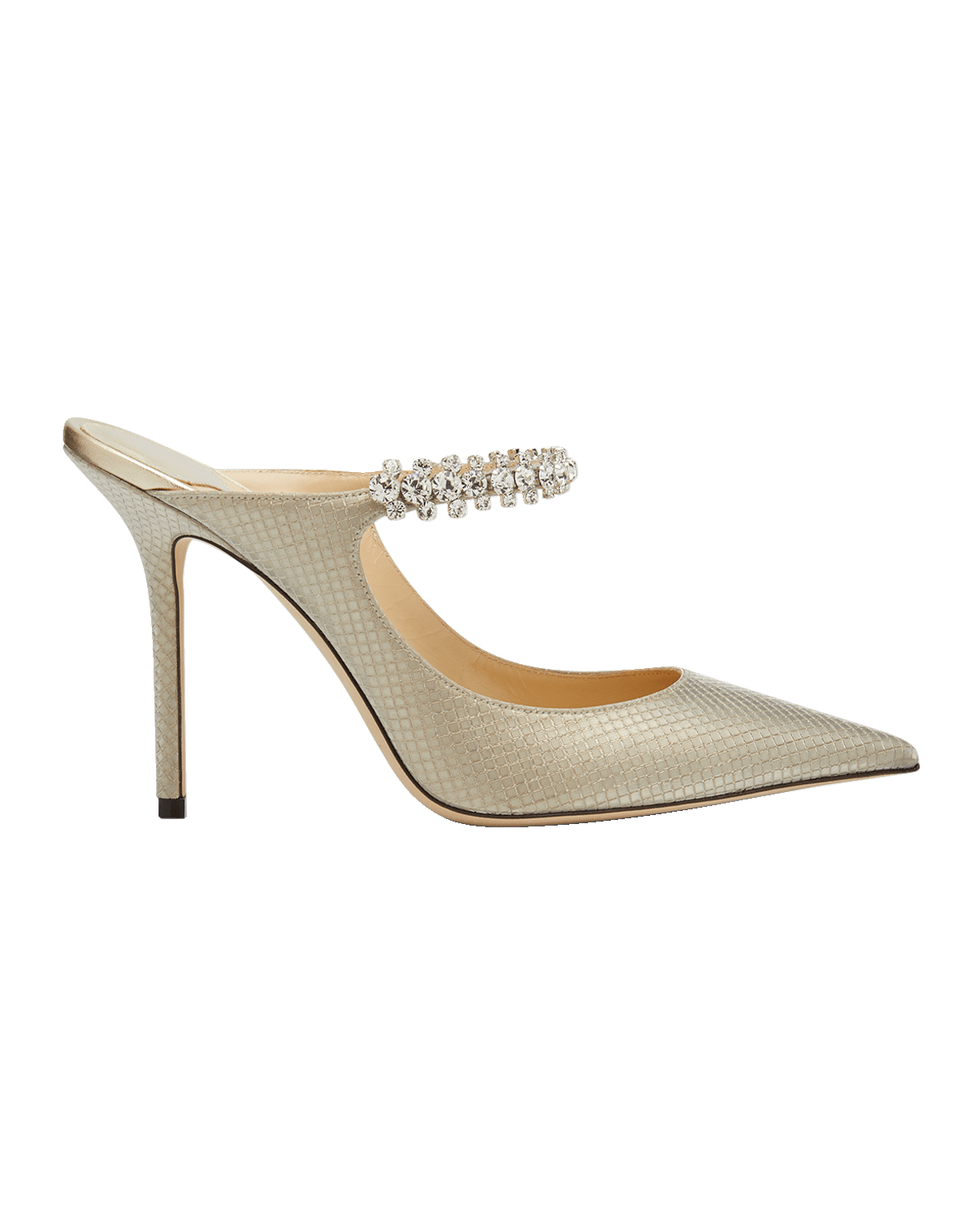 Jimmy Choo Bing Crystal Glitter Mule Pumps