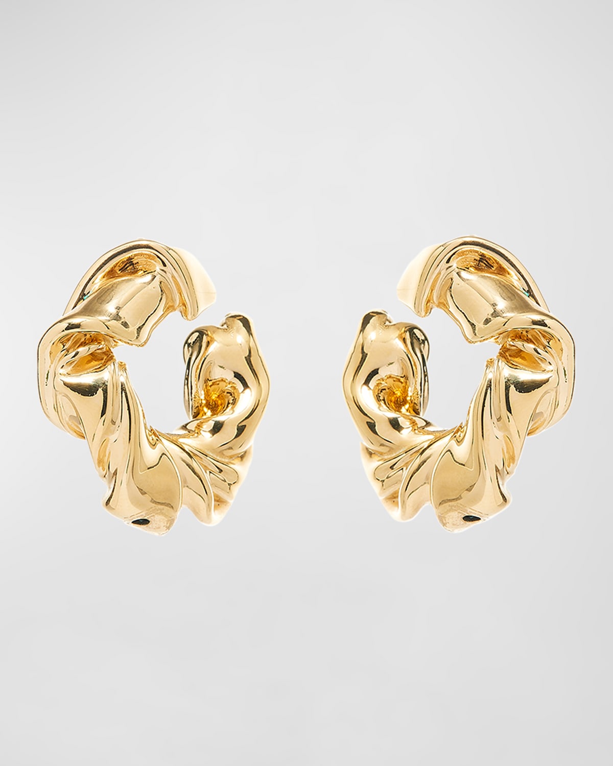 Oscar de la Renta Folded Hoop Earrings
