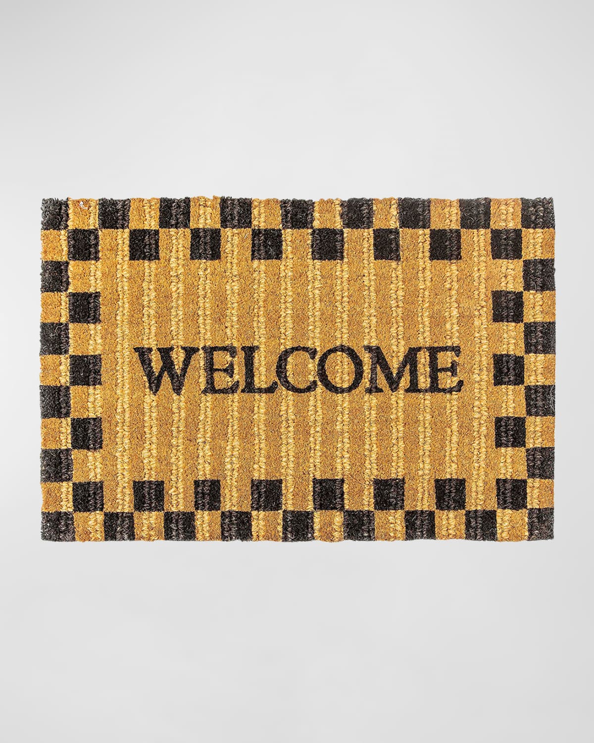 MacKenzie-Childs Welcome Checked Entrance Mat, 2x3