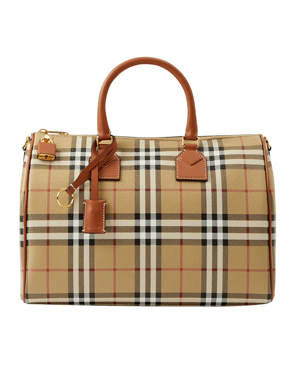 Burberry Check Bowling Shoulder Bag
