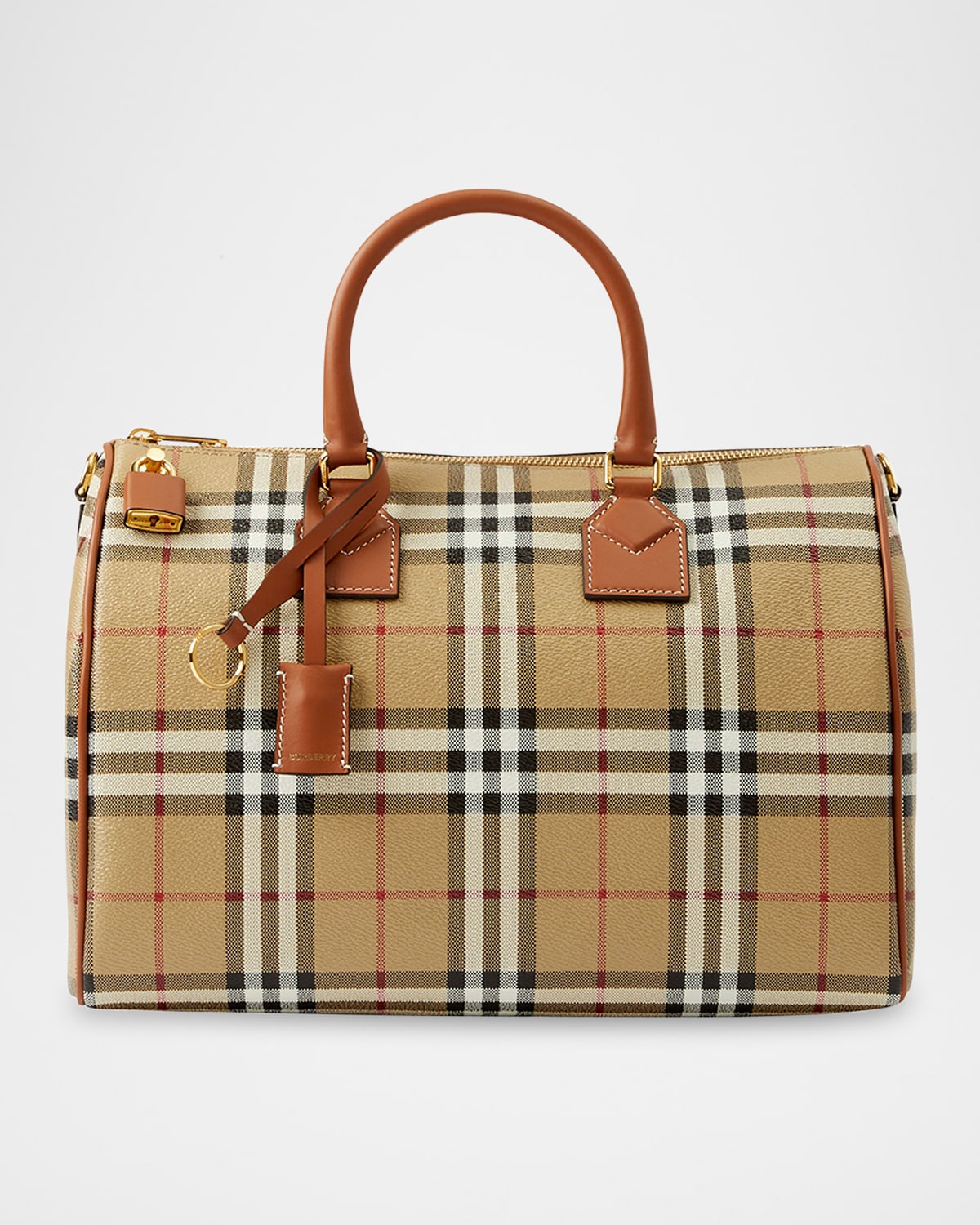 Burberry Check Bowling Shoulder Bag