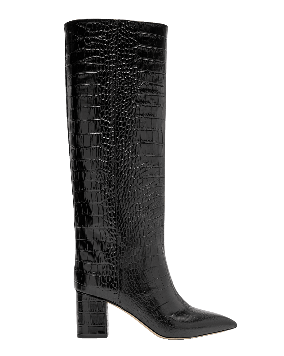 Paris Texas 85mm Mock-Croc Stiletto Knee Boots | Neiman Marcus