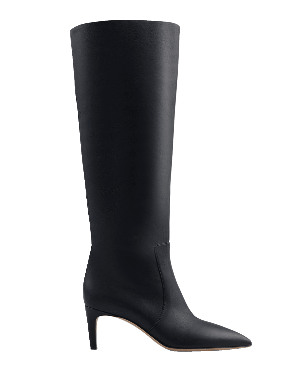 Paris Texas Leather 60mm Low Stiletto Knee Boots