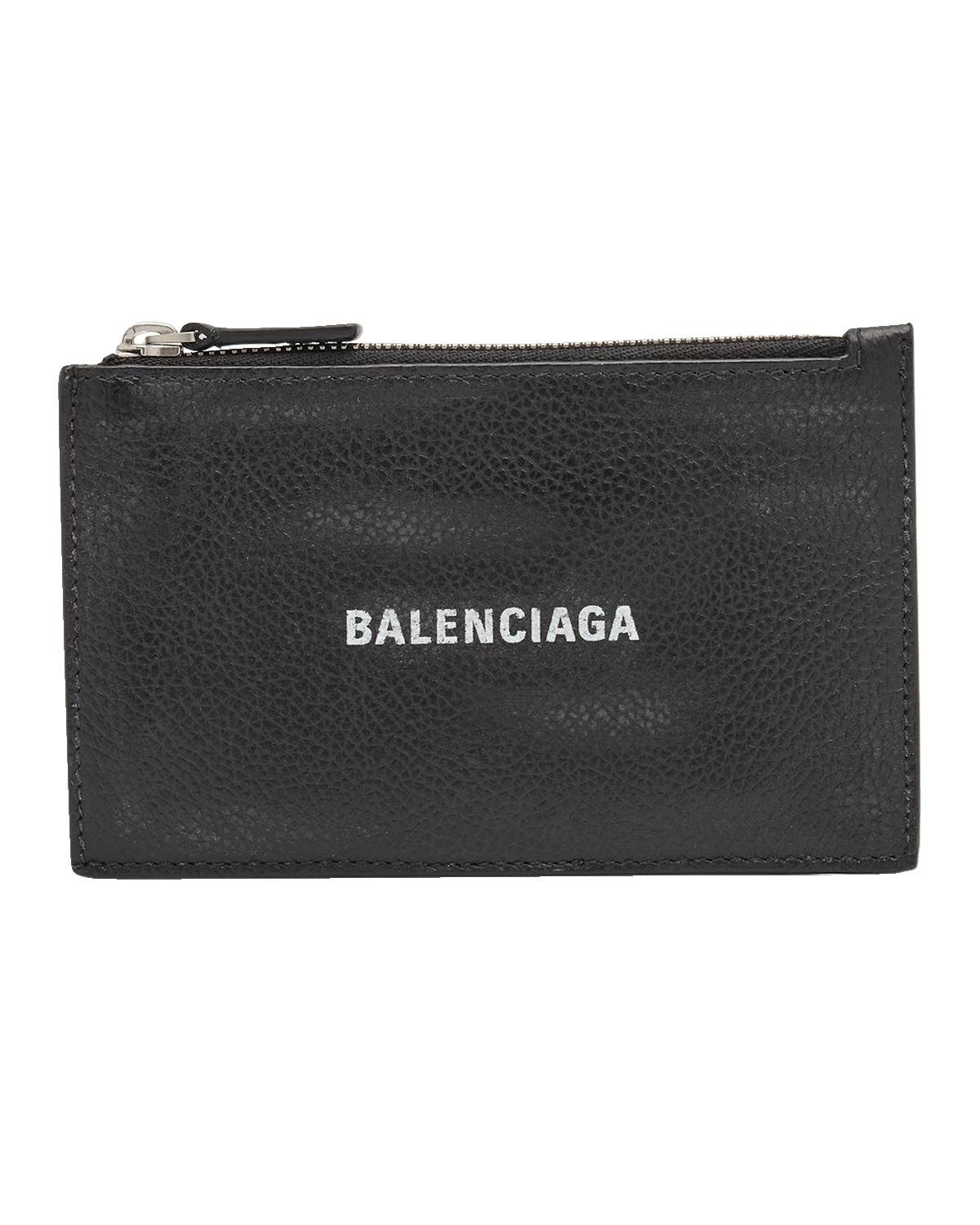 Balenciaga Men's Cash Large Long Coin And Card Holder Used Effect